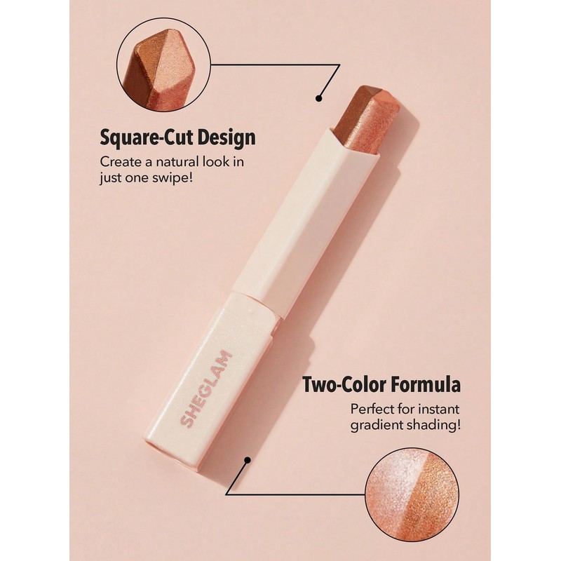 SHEGLAM Insta-Eyes Dual Tone Shadow Stick Gradient Two-Tone Glitter Eyeshadow