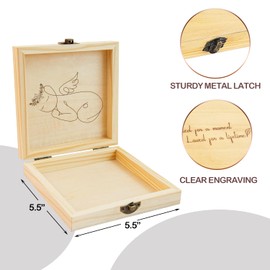 BeeGreeny Miscarriage Memory Box, A Heartfelt Sympathy Gift for Mothers Loss of Baby, Wooden Keepsake Box, Remembrance Gifts Miscarriages, Infant Loss Memorial for Moms and Dads