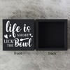 Rustic Wood Sign - Farmhouse Decor - Black Wooden Box