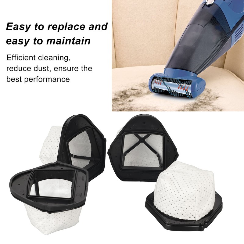 4pcs Handheld Vacuum Cleaner Filter High Strength Efficient Dust Cup