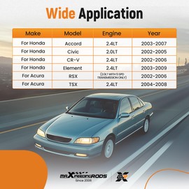 maXpeedingrods Clutch Master Cylinder & Clutch Slave Cylinder Assembly for Honda Civic Accord CRV Element 2.4LT 2002-2009, for Acura RSX TSX 2.0LT 2.4LT, Replace 46920-S7A-A03 46920-S7A-A01