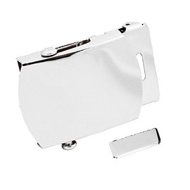 Classic Silver Nickel Polish Military Slider Buckle 1.5 Width