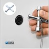 4 Way Multifunctional Utility Key Metal Silver Multi Utility Key