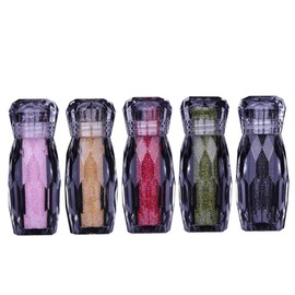 Outanaya 5pcs Multicolored Rhinestone Beads for Nail Art DIY Manicure Accessories Nail Decoration Stickers Suitable for Home and Salon Use