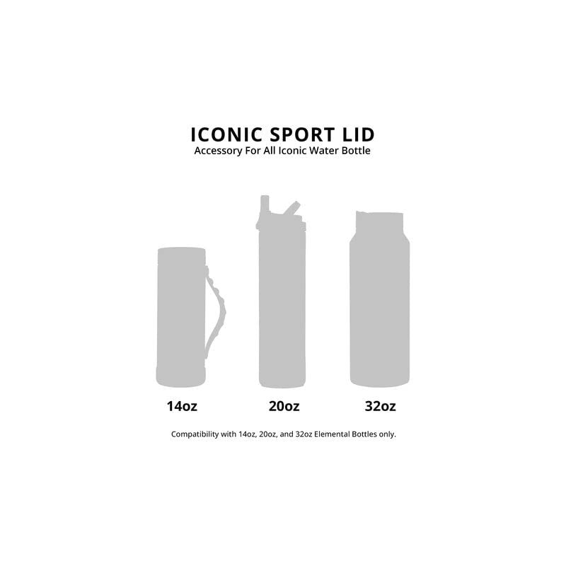 Elemental Iconic Pop 14oz Sport Bottle, Strap Pack, Brights -