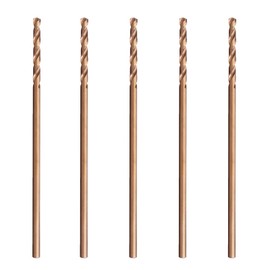 Hss Cobalt Drill Bit Set 5/32 in. x 6 in. Aircraft Extension Extra Long Deep Hole Drilling-5Pcs