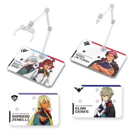 BANDAI SPIRITS Action Base 6 Clear Color Mobile Suit Gundam Mercury Witch Seal Set, Color Coded Plastic Model, Plastic