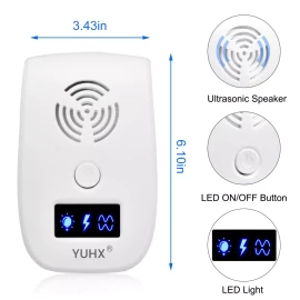 YUHX Ultrasonic Pest Repeller 6 Packs Electronic Indoor Plug in for Insects, Pest Con