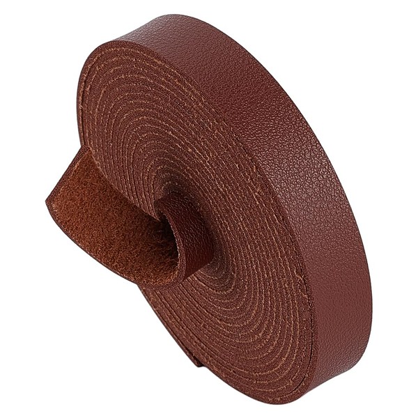 BENECREAT 2.5m Lychee Pattern Leather Strap, 12.5mm Single Side Imitation