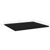 8-Piece Set Black Bookshelf Boards 23.6"x19.7"x0.6" Engineered Wood Storage Shelves