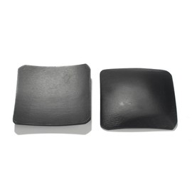 BambooMN Small Solid Bamboo Dishes - Black - 2.4" x 2.4" Square - 100 Pcs