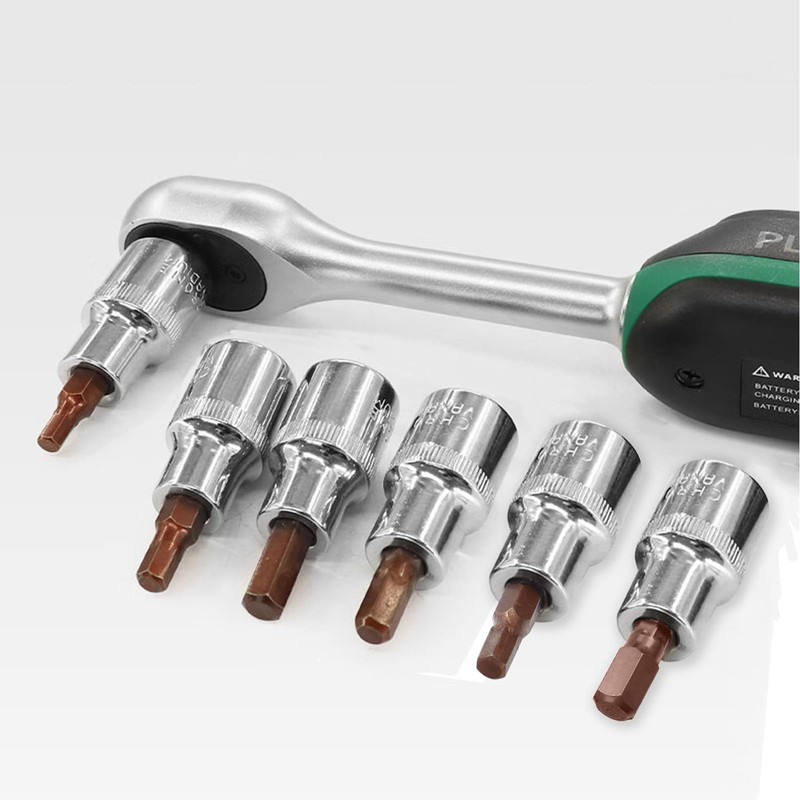 TA-VIGOR Triple Square Spline Bit Socket, 1/2" Drive x M10