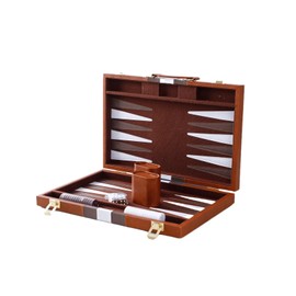 UPSEA Backgammon Set 2 players, Backgammon Board Game with Leather Case for Family Fun and Friendly Competitions, travel Backgammon Game