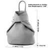modamoda de - T179 - Italian Women's Leather Backpack Bag,