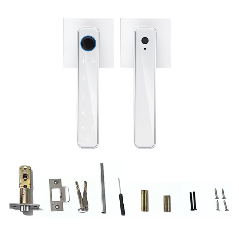 bijialock Fingerprint Smart Lock,3 in 1Touchscreen Door Lock, Biometric Door