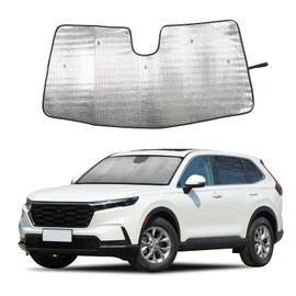 Windshield Sunshade Fit for Honda CRV 2023 2024 2025, Folding Car Sun Shade for Front Window, Auto Sun Protection Visors Blocks UV Rays and Keeps Vehicle Cool