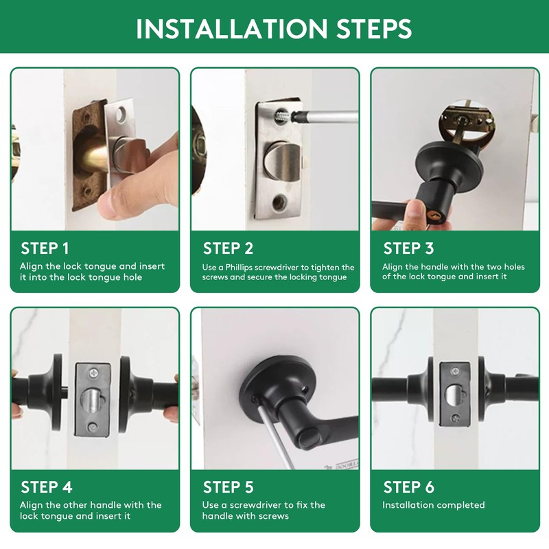 Mortice Latch 60/70mm Adjustable Passage Door Latch with Steel Panel