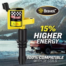 Bravex 8PACKS FORD F-150 5.4 5.4L V8 TRITON 2004 2005 2006 2007 2008 F150 IGNITION COIL