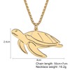 DALANE Stainless Steel Cute Shark Necklace 18K Gold Plated Pendant