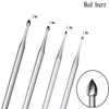 Luo ke 24 Pcs 3/32'' Shank Assorted Lapidary Burr Sets,
