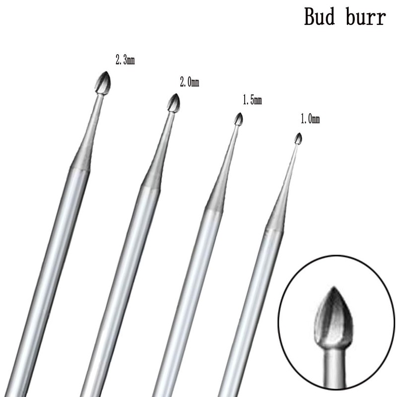 Luo ke 24 Pcs 3/32'' Shank Assorted Lapidary Burr Sets,