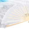 1 Pair Long Dance Fan Soft Beautiful Classical Dancing Fan
