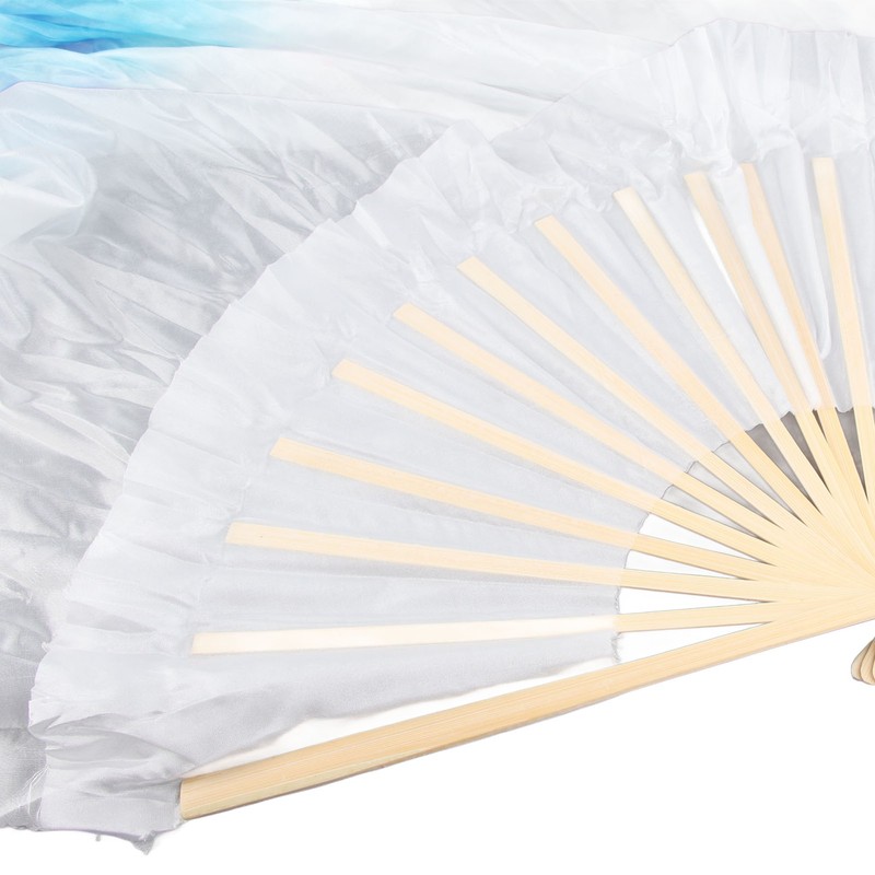 1 Pair Long Dance Fan Soft Beautiful Classical Dancing Fan