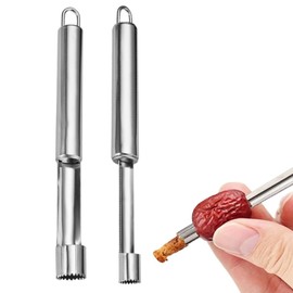 2 pieces apple corer apple cutter stainless steel apple core cutter fruit apple slicer gadgets fruit cutter apple cutter practical core case cutter apple core, fruit corer apple