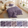 Bedsure Tufted Boho Comforter Set King Size - Grayish Purple
