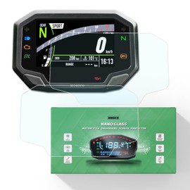 Mogico Motorcycle Accessories Nano Glass Dashboard Screen Protector Kit for Kawasaki ZX10R 2021+ / ZX4RR 2023+ / ZX6R 2024+ / for Versys 650 2022+ (2 x Ultra Clear)