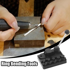 Ring Bending Tool - Ring Bending Machine - Jewelry Pliers with Adjustable Mold Wire Bender for Hobbyist Crafting Silversmithing Beadwork Making Bracelet Crafting Earrings
