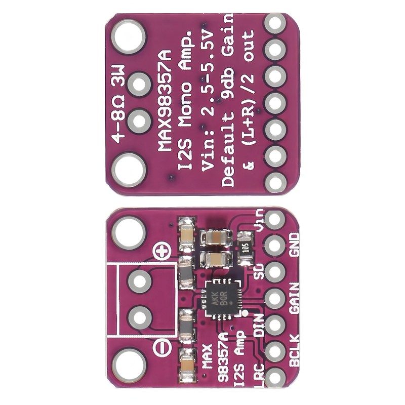 PAMEENCOS 10Pcs MAX98357 I2S Audio Amplifier Module, Audio Amplifiers, Filterless