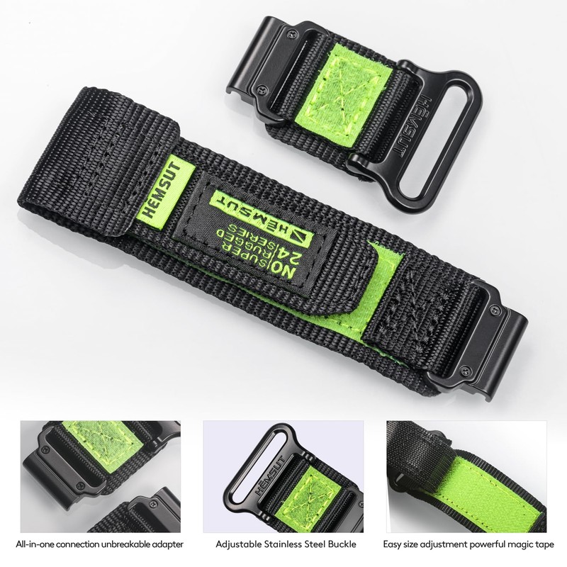 Torbollo Garmin Belt Garmin Bands for Fēnix, Instinct, Vivoactive/Approach/MARQ/Quatix/D2, Forerunner,