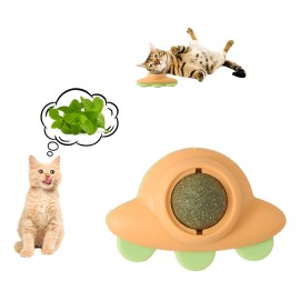 Bola Giratoria Catnip para Gatos Sakura Petto Naranja Interactiva