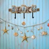 Aecipl Wooden Wall Hooks Nautical Decor Hanging Letters Sign Beach