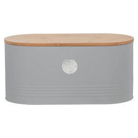 Typhoon Living Grey Bread Bin, 16 x 33.5 x 18 cm
