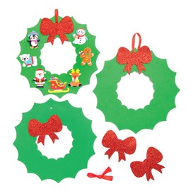 Baker Ross AX501 Wreath Foam Blanks - Pack of 10, Wreath Base Great Wreath Making Supplies and Wreaths Craft Kits for Kids