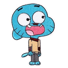 Amazing Cartoon World of Gumball Character 3.52 Inches Tall Embroidered Patch