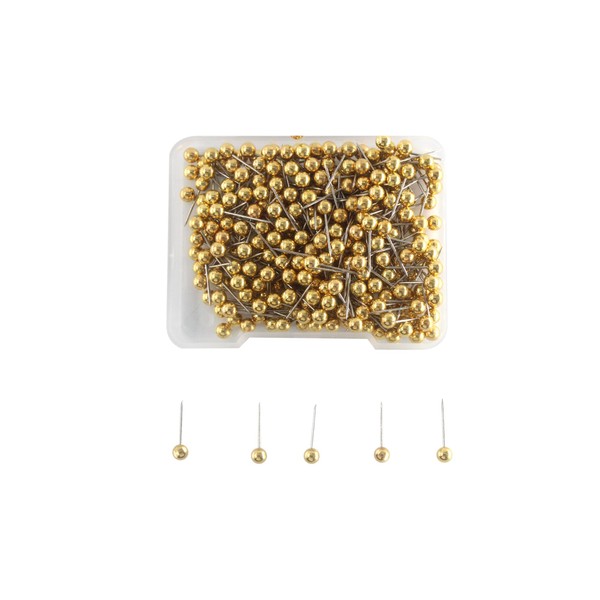 Lilaly 300 Pcs Gold Push Pins Map Pins Stylish and
