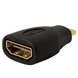 Cmple HDMI - microHDMI m/f Negro - Adaptador para Cable (HDMI, microHDMI, Male Connector/Female Connector, Negro)