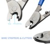 SENRISE Wire Stripper 215mm Cable Cutter Adjustable Electrical Cable Shears