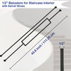 Sidasu 10 Pack Iron Balusters Staircase Rectangular Hollow Stair Spindles