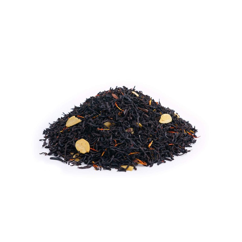 Black Tea Loose Burnt Almond Cinnamon Safflower Blossom Black Tea