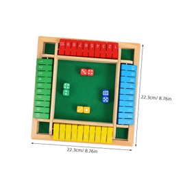 KICHOUSE Flip Game Shut The Box Wooden Board Game for Adults for Players for Parties Family Gatherings