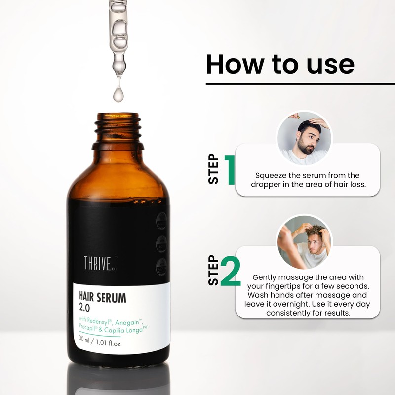 ThriveCo Hair Growth Serum | with Rosemary Redensyl, Anagain, Procapil