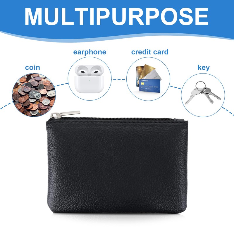 Women's Small Wallet, Small Purse for Women, black, Stylish and