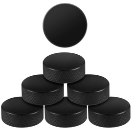 RoundFunny 6 Pcs Small Hockey Puck 1.42 x 0.51 Inch Mini Table Hockey Puck Accessories for Table Game Adults Fun Entertainment Equipment Gifts