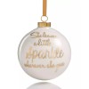 Holiday Lane Christmas Ornament "She Leaves a Little Sparkle Wherever