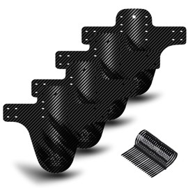 NICEDACK Mudguards Mountain Bike, Pack of 4 Mountain Bike Splash Guards, MTB Front and Rear Compatible Mudguard, Bicycle Accessories MTB Mud Guard Fit 20 26 27 27.5 Inch 29 Inch Fat Bike