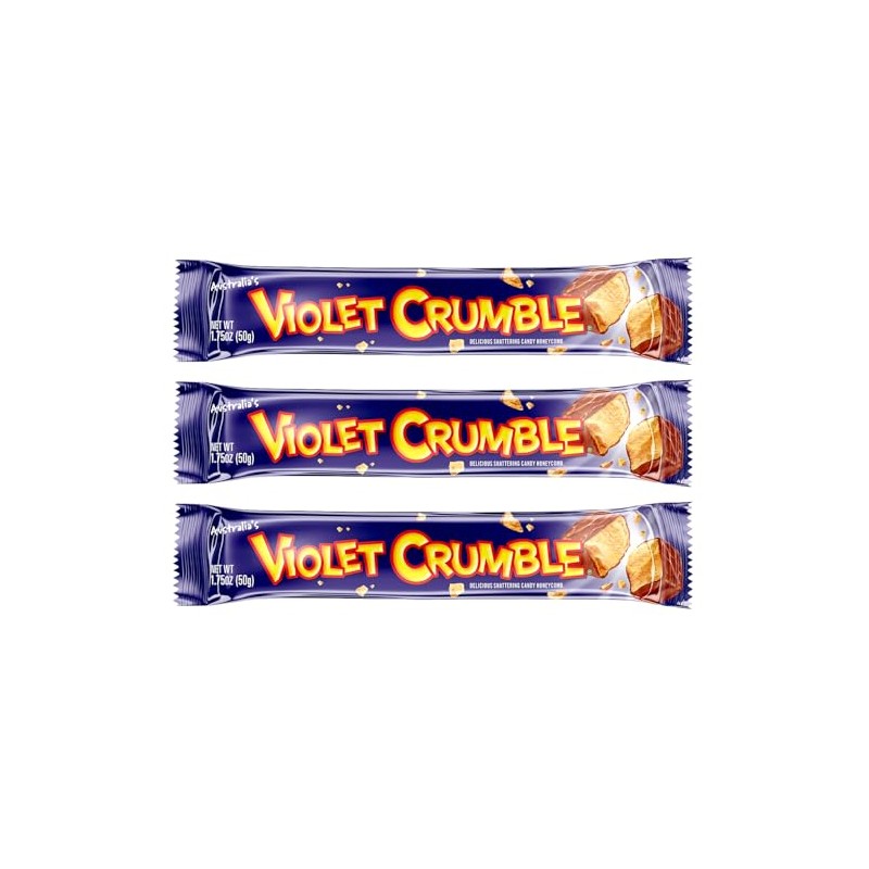 Violet Crumble 50gm (Pack of 3 Bars) Australian
